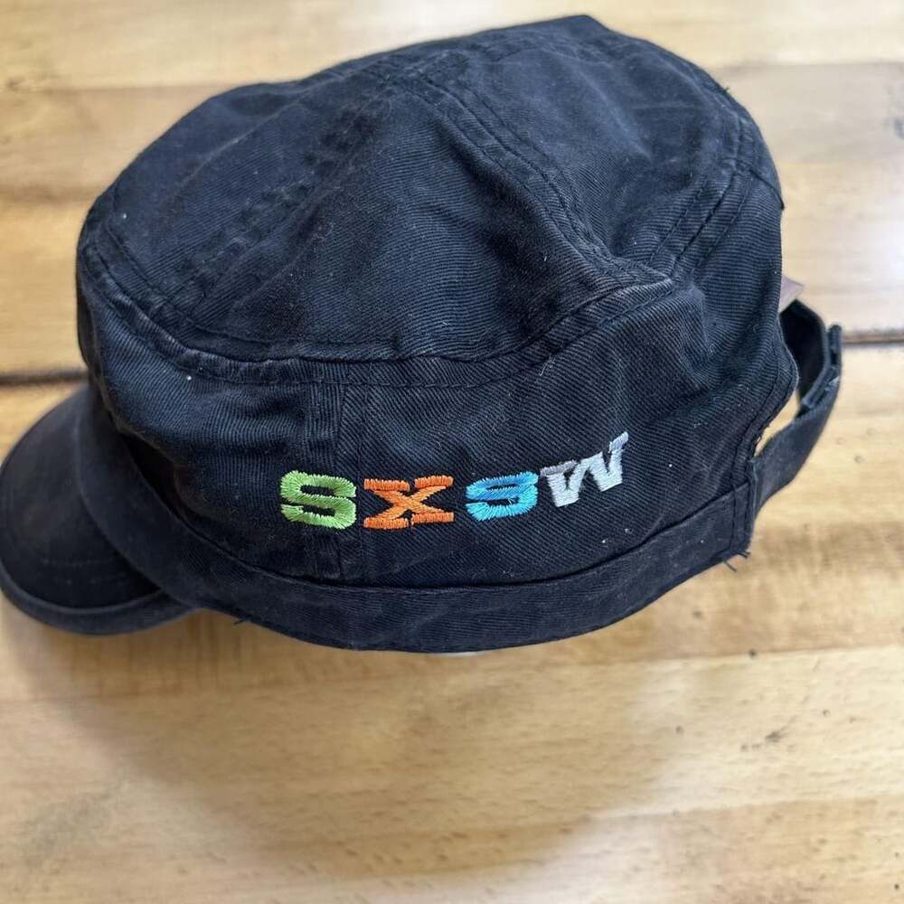 Alternative SXSW Embroidered Cadet Hat Black